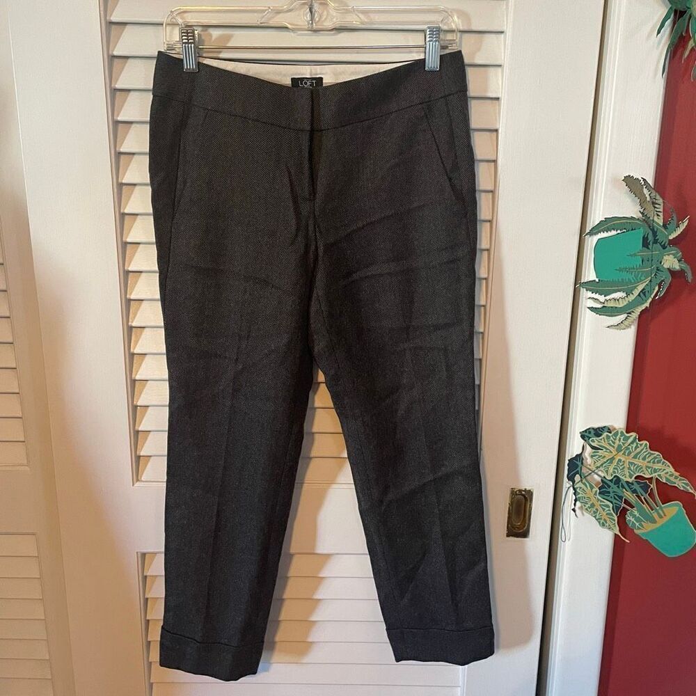 LOFT | gray trouser pants 2P